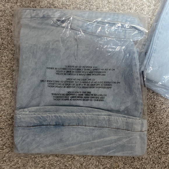 NWT WeWoreWhat Denim Cut Out Mini Skirt - Picture 10 of 12